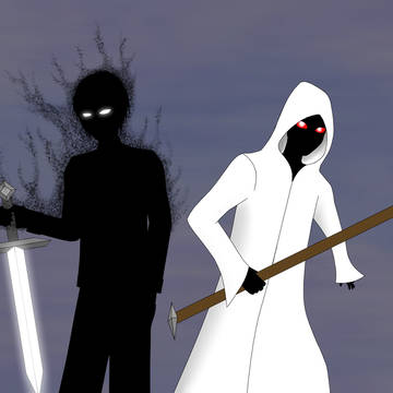 NullとEntity303の絵とその擬人化