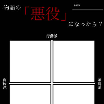物語の悪役になったら？