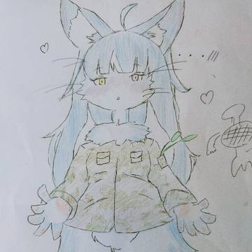顔を赤らめるおまねこくん