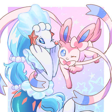 ニンフィア&アシレーヌ