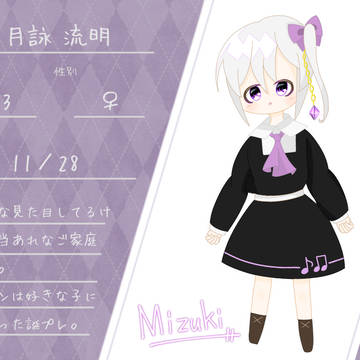 創作のキャラシつくった(配布)