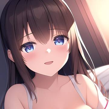 谷間、ベッド