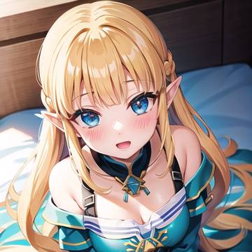 AIイラストでゼルダ姫＆めぐみん書いてみた。