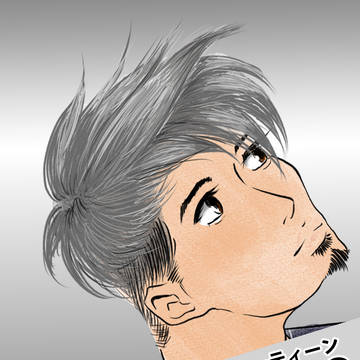 オリジナルヘアモデルおじさん
