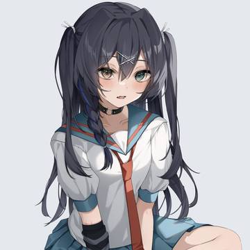 ちょっとパンクなうちの子💙🖤