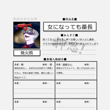 夏コミ(C102)に女体化小説で参加するよ
