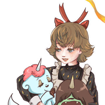 ユニコ悪魔くんチャオ（少女に変身した姿）
