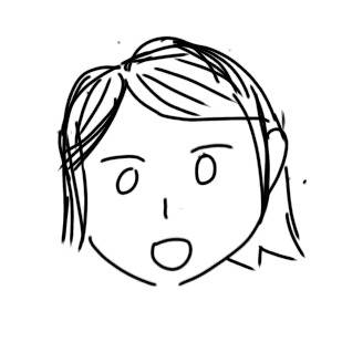 線画_女性