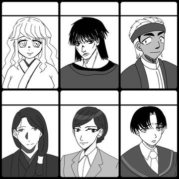 かみよもキャラを○○風に描いてみた