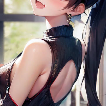 背中空きセーターでシャフ度な響ちゃん
