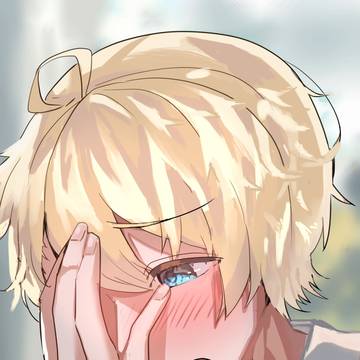 照れたアクア