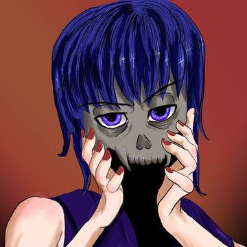 20230610 Skull Face Woman