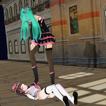 HoneyWhip Miku V. Kizuna AI pt.1