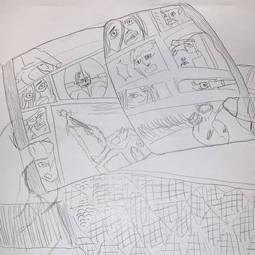 寝ながら見る漫画