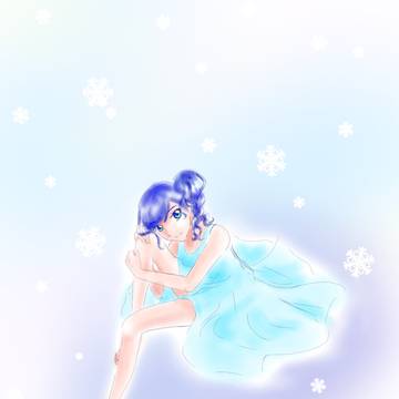 キスする粉雪❄️