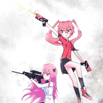 ピンクの髪のパーティー