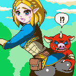 【ドット絵】ゼルダ姫