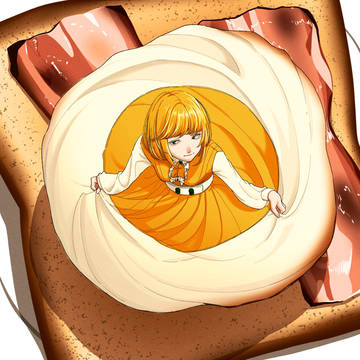 ベーコンエッグトーストの妖精
