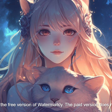 Astral Light Furry Cat Goddess