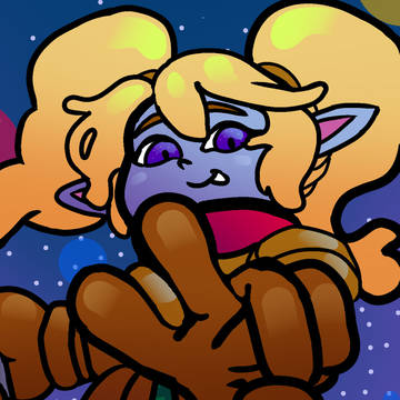 Poppy pfp cartoon style