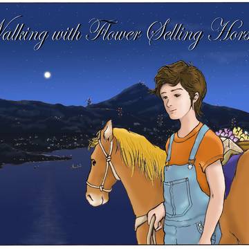 Walkin with Flower Selling Horse