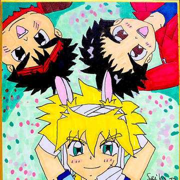 3人で寝転びながら…☺️