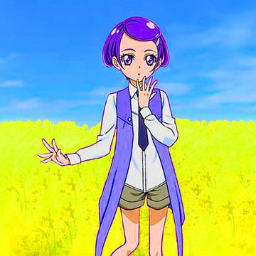 真琴はお花畑で