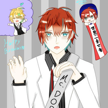 独歩さんbirthdayイラスト