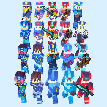 ロックマン集合 Minecraft用スキン その4