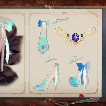 ガラスの靴/IdentityV5周年イラコン携帯品