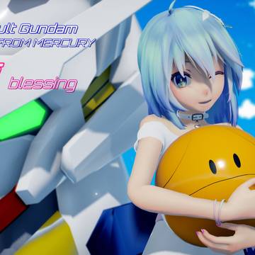 【MMD】「機動戦士ガンダム 水星の魔女」 OP「祝福」初音ミ