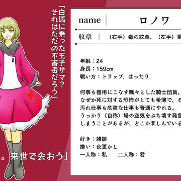 【幻想異本】ロノワ【騎士団】