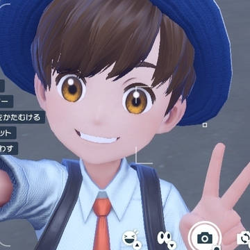 自撮りしている主人公(日記投稿21日目)