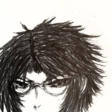 髪を切ったので描きました