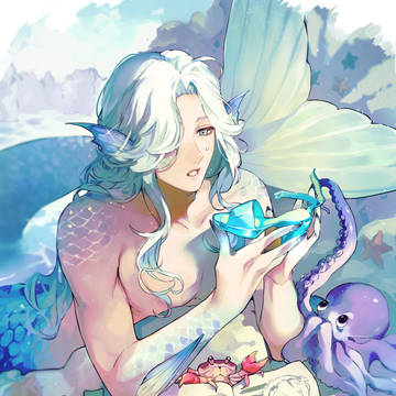 靴を拾った一般人魚くん