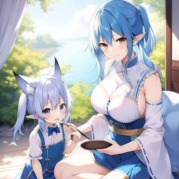 KitsuneYukihana lamy & her child