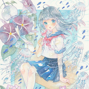 夏の縁側の風