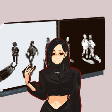 交友軟體上看到的帥氣妹子