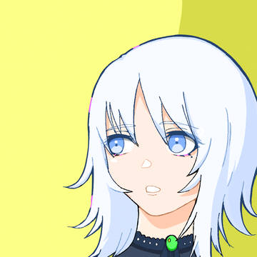 何かを見つめるゴシック少女