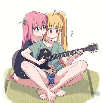 ギターが気になった虹夏ちゃん