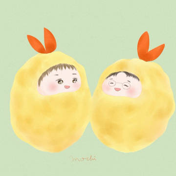 ﾋｻｼくん🍤(2)とｷﾐﾉﾌﾞくん🍤(2)