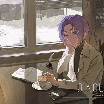 in the cafe