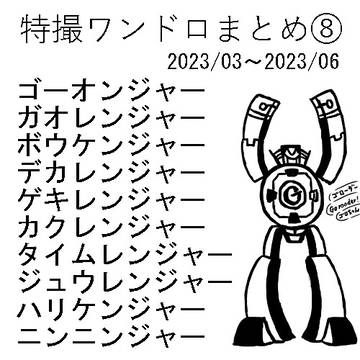 特撮ワンドロまとめ⑧