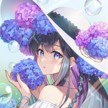 紫陽花の子
