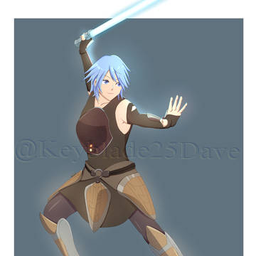 Master Aqua dressed as Ahsoka