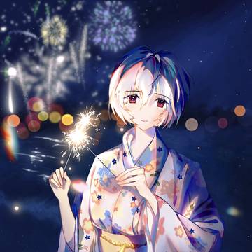 花火より輝いている