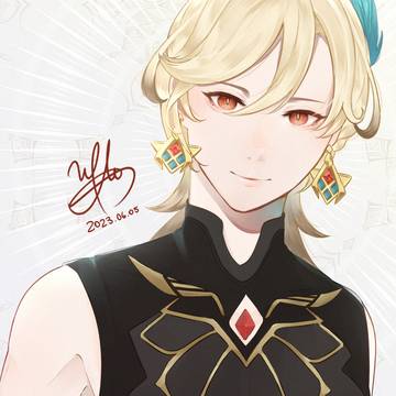 カーヴェにアルハイゼンの服着せてみた。