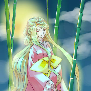 月夜の月花影