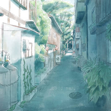夏の路地裏