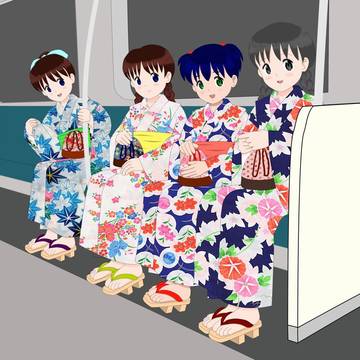 浴衣でお出かけ(暫定)